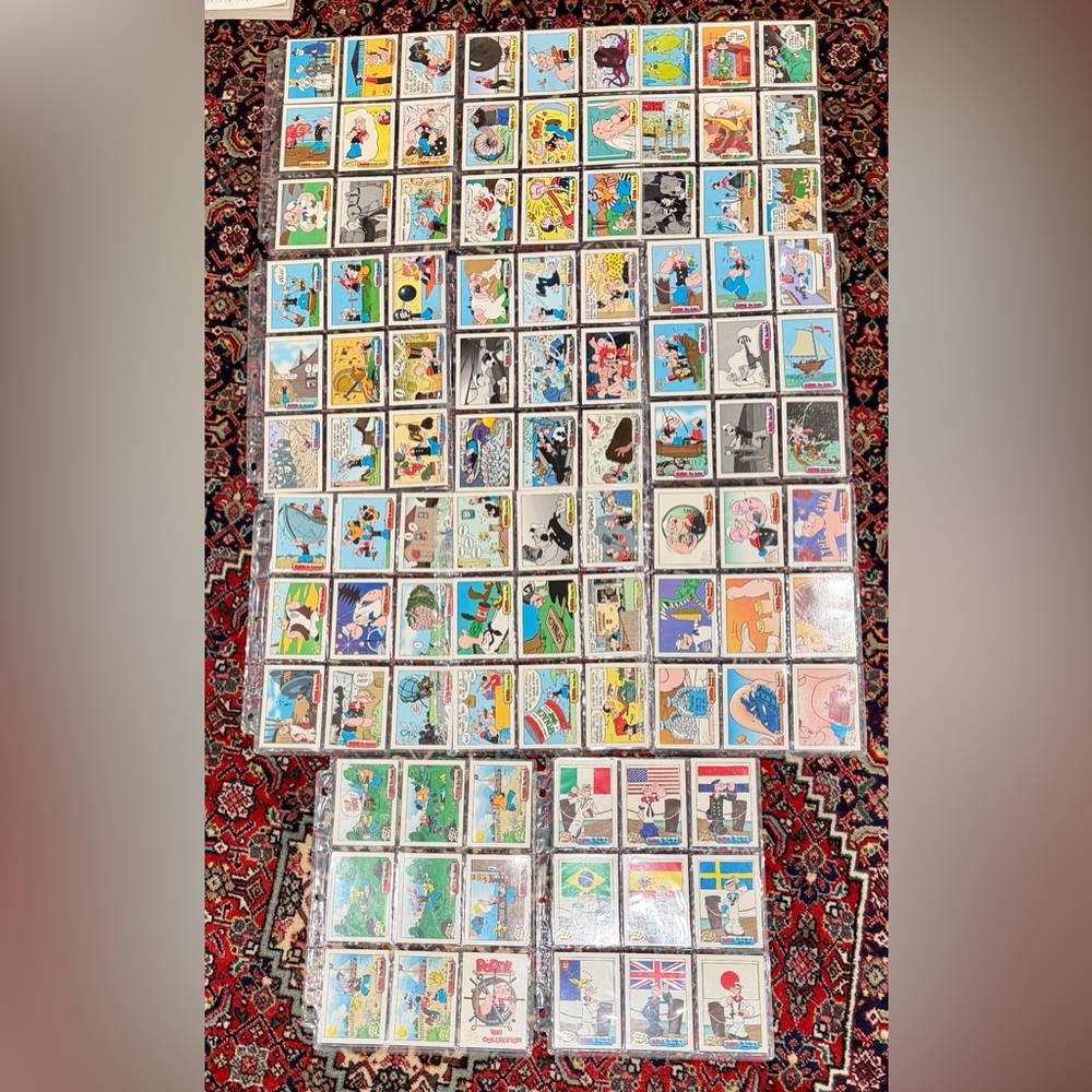 POPEYE 1996 TRADING CARDS BY CREATIONS INC. BUNDLE OF 99 cards.